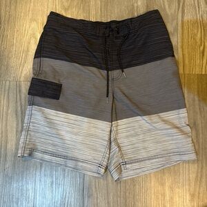 George Men's Black, Gray, and Tan Board Shorts